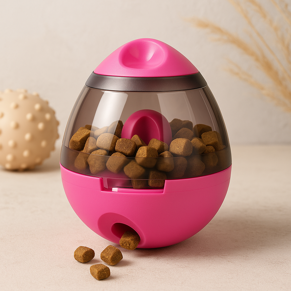 Balle distributrice de friandises pour chien et chat
