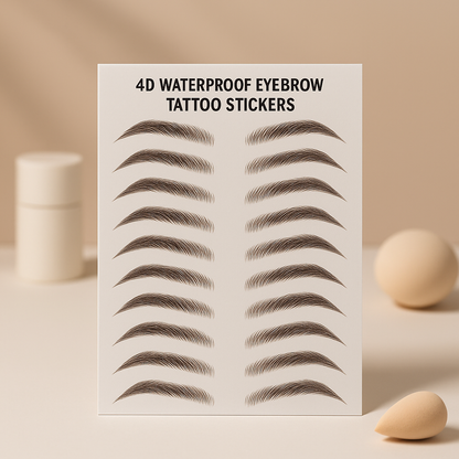 Stickers sourcils waterproof effet poil 4D