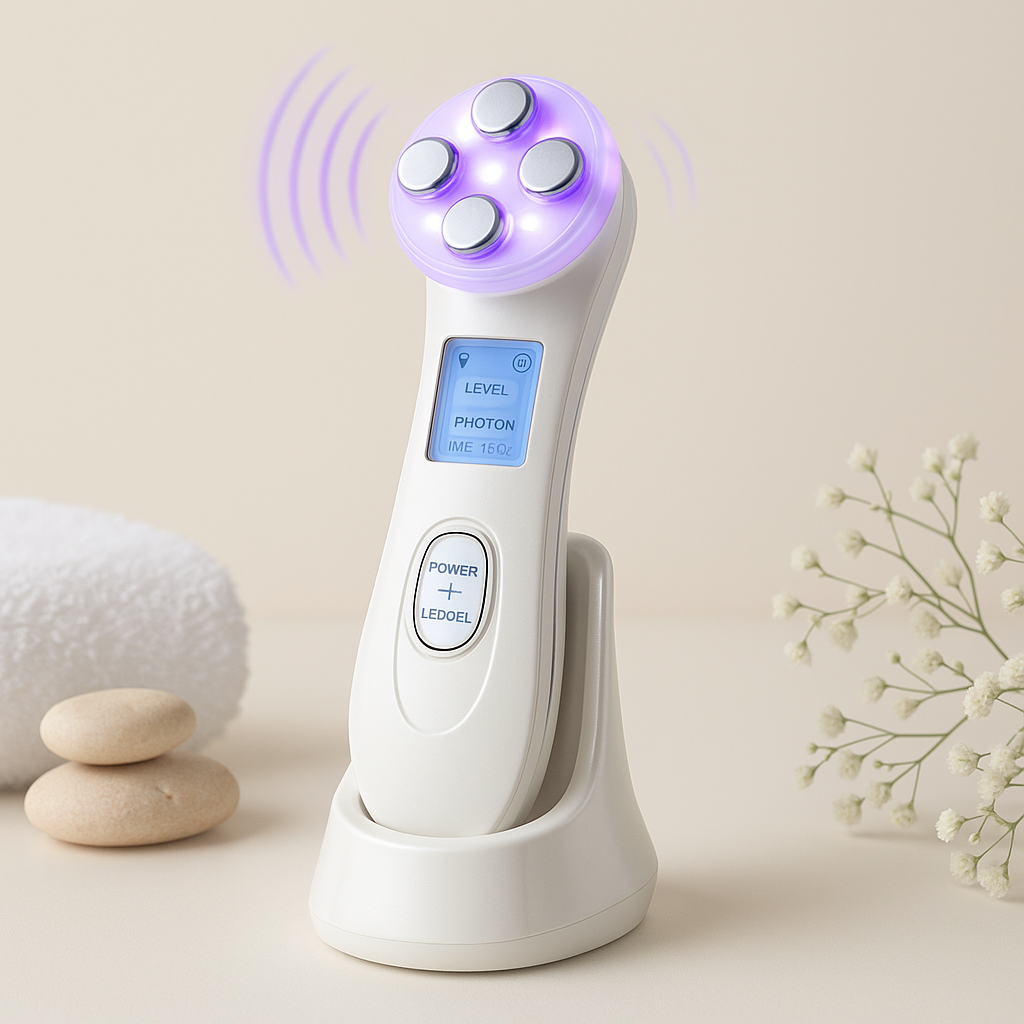 Appareil de massage visage 5-en-1 LED