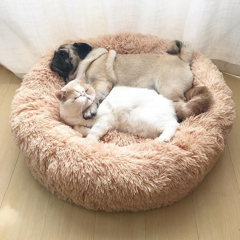 Panier donut moelleux pour chien et chat