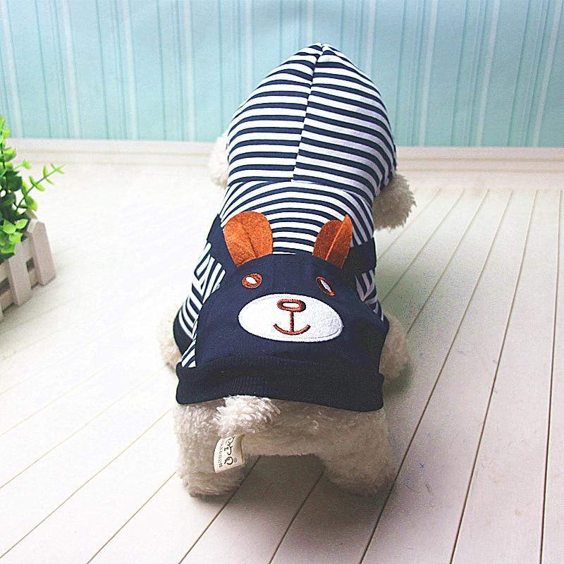 Sweat rayé chaud pour chien