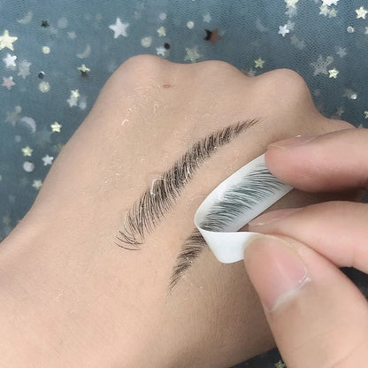 Stickers sourcils waterproof effet poil 4D