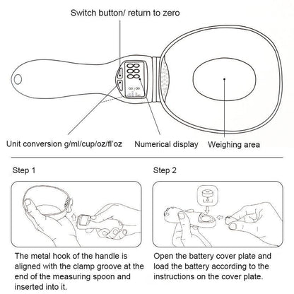 Cuillère doseuse digitale pour croquettes
